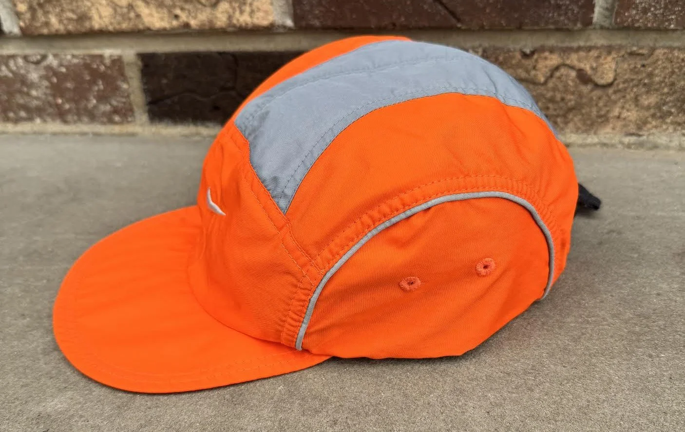 Vintage Nike Clima Fit Orange / Grey Hat — RootsBK